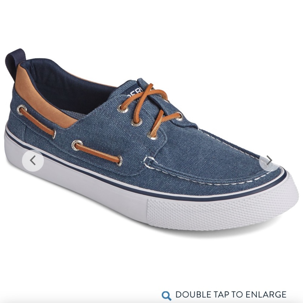 Sperry Bahama 3-Eye Salt Washed Canvas Sneaker